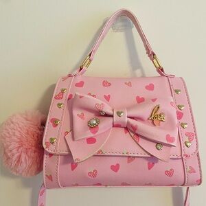 Baby Pink Bag Kawaii Baby Pink Purse Bow Handbag Cute Pink Bag Pink Handbag
